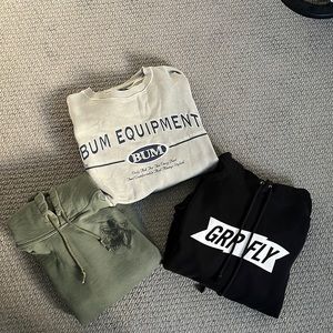 Bundle of 3 old skool hoodies